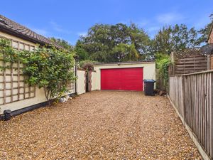 DRIVWAY TO THE DOUBLE GARAGE- click for photo gallery